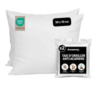 Lot de 2 Taies Oreiller Anti Acarien 60x60 cm Protege Oreiller pour Personnes Allergiques Housse 60x60 cm (Lot de 2)