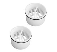 Lot de 2 tamis à cheveux et tube plongeur pour douche, compatible avec la garniture d'écoulement Viega Tempoplex 6960, 6961, 6962, 6963, attrape-cheveux de remplacement, filtre à cheveux et filtre