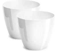 Lot de 2 tamis en plastique, blancs, 28 cm