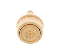 Lot de 2 tampons à beurre HOFMEISTER® - Pour 30 g de beurre - 5 cm - Rose - Fait à la main en Allemagne - Moule à beurre rond en bois d'érable local
