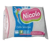 Lot de 2 tampons abrasifs sans éponge - blanc