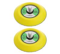 Lot de 2 tampons de polissage avec filetage M8 12000 tr/min Papier abrasif revêtu de velours Ponceuse pneumatique Disque adhésif Boîtier de ponçage Outil électrique Accessoires 75 mm