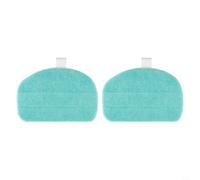 Lot de 2 tampons en microfibre pour balai vapeur Leifheit pour Cleantenso | 31,5 x 19,2 cm, haute absorption, élimine 99,99 % de la saleté, facile à installer, pour bois dur, carrelage, marbre, vinyle