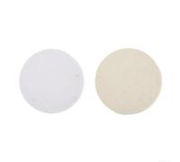 Lot de 2 Tampons Feutre Laine 75mm Polissage Verre(1inch) | Lot de 2 unités, diamètre 75mm (3 pouces), épaisseur 6mm, feutre laine naturel dense, fixation velcro standard