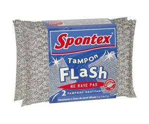 Lot de 2 tampons Flash - grattants sans rayures
