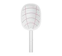 Lot de 2 tapettes à mouches pliables 3000 V avec base rechargeable par USB, lampe piège à mouches à suspendre pour intérieur et extérieur 061505