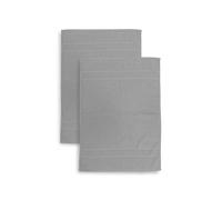 Lot de 2 Tapis de Bain en Mousse, 50 x 70 cm, Absorbant, 650 g/m², Lavable en Machine, séchage Rapide, Gris