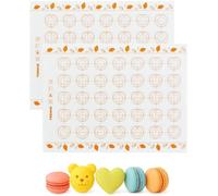 Lot de 2 tapis de cuisson en silicone, antiadhésifs et antidérapants, 40 x 30 cm