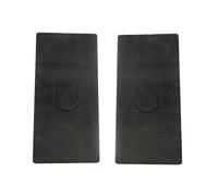 Lot de 2 tapis de ponceuse carrés plats pour ponceuse 9045 Compatible avec Makita 9045 - Dos en mousse auto-adhésif - 236 x 116 x 8,5 mm (L x l x P) - Noir - Éponge de rechange pour Power San