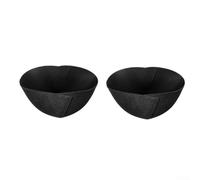 Lot de 2 tapis de rechange en feutre pour pots de fleurs à suspendre conçus pour retenir le sol et soutenir une croissance saine des plantes à l'extérieur (35,6 x 16,8 cm)