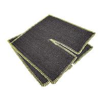 Lot de 2 tapis de soudage pour plombiers - Tapis de brasage - Design enveloppant autour du tuyau pour isolation thermique - Ignifuge - Protection de soudage - 25 x 25 cm chacun