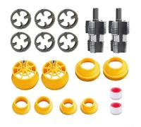 Lot de 2 tarauds filetés en PVC pour tuyaux de 10,2 et 15,2 cm | Pour tuyaux en PVC de 4 et 6 pouces, idéal pour les installations sanitaires, ajustement précis, manipulation facile