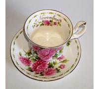 Lot de 2 tasses de collection Royal Albert / Novembre / Original / Bone China /