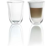 DeLonghi Tasse en verre double paroi Macchiato LSC312 330 ml Lot de 2