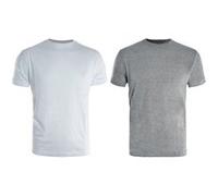 Lot De 2 Tee-Shirts De Travail Bicolore Blanc / Gris, Taille XXL