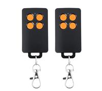 Lot de 2 Télécommande de Portail 4 Canaux Compatible avec SCS Sentinel AAM0121 Code Roulement Sécurisé Portée 50M 433.92MHz pour Portail & Garage - Pile CR2032 (Orange)