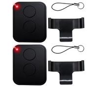 Lot de 2 Télécommande Portail pour Nice Era ON2E ONE2 ON1E ON4E Émetteur Universelle 433,92 MHz 2Canaux Bip Garage Code Tournant Sécurisé pour Récepteurs Automatisés Porte de Garage et Portail (Noir)