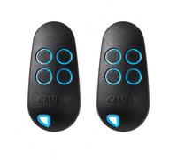 Lot de 2 Télécommandes Came TOP44RBN (806TS-0270) pour Portail - 4 Boutons 433 MHz - Émetteur 4 canaux Rolling Code - Remplace AT02EE / AT02EV / AT04EE / AT04EV - Portail & Porte de Garage