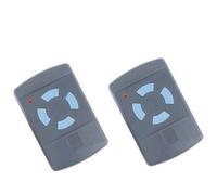Lot de 2 télécommandes de garage HSM4 868 MHz, 4 boutons, bleu, compatible Hormann HS4 HSM2 HSP4 HS1 et Tubauto HSM4 HS4