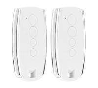 Lot de 2 télécommandes de porte de garage Hansender pour King Gates Stylo 4K et Stylo 2K 433 MHz Blanc