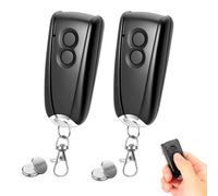 Lot de 2 télécommandes d'ouverture de garage 433,92 MHz pour EcoStar RSC2-433 RSE2-433, RSZ1-433,avec base en métal,pour portail EcoStar Liftronic 500/700/800 pour Portronic D2500/D5000/S4000