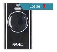 Lot de 2 Télécommandes FAAC XT2 433 SLH BLACK G