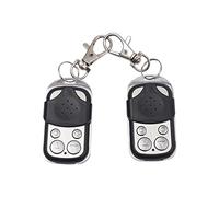 Lot de 2 télécommandes pour portail coulissant - Télécommande 433 MHz - Interrupteur sans fil - Pour porte de garage - Volet roulant - Piles non incluses