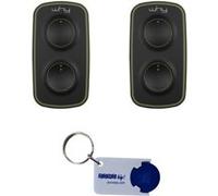Lot de 2 télécommandes universelles Sice Why Evo Noa mini - 4791043 - 433,92 Mhz / 868,30 MHz + 1 porte-clés Domobip G