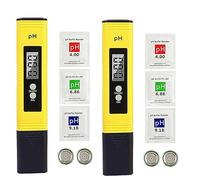 Lot de 2 testeur de pH numérique 0,01 pH pour cuisine, aquarium, piscine, laboratoire