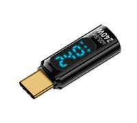 Lot de 2 testeurs USB C 240 W de puissance et de tension avec écran LED Prend en charge le transfert de données de 40 Gbit/s et la transmission vidéo 8K 60 Hz