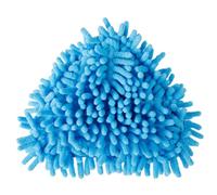 Lot de 2 têtes de balai à franges en microfibre, recharge chenille, triangle bleu en fibre synthétique pour la maison