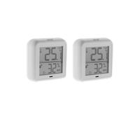 - Lot de 2 thermomètres hygromètres intérieur + capteur - Blanc