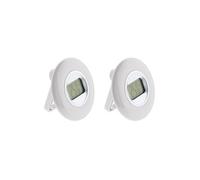 - Lot de 2 thermomètres intérieurs LCD - Blanc