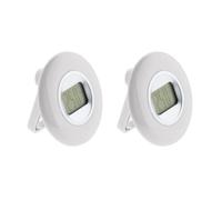 Otio - Lot de 2 thermomètres intérieurs LCD - Blanc Blanc