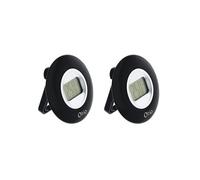 Otio - Lot de 2 thermomètres intérieurs LCD - Noir