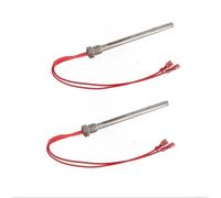 Lot de 2 tiges d'allumage pour poêle à granulés Nemaxx P6 P9 P12, 300 W 220 V avec filetage M16 x 1,5, élément chauffant 10 x 150 mm pour poêle de cheminée (10 x 140 mm)