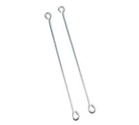 Lot de 2 tiges de piston pour pompe manuelle type 75, 36,5 cm, galvanisé | Pour pompes à double action et d'aire de jeu, pompes à fleurs, pompes standard