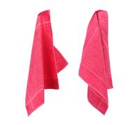 Lot de 2 torchons de cuisine 50x50 cm éponge PURE KITCHEN TERRY Fraise