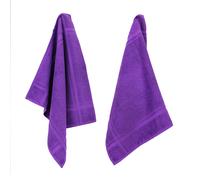 Lot de 2 torchons de cuisine 50x50 cm éponge PURE KITCHEN TERRY Violet