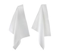 Lot de 2 torchons de cuisine 50x50 cm nid d'abeille PURE KITCHEN WAFFLE Blanc