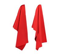 Lot de 2 torchons de cuisine 50x70 cm toile PURE KITCHEN TEA TOWEL Rouge