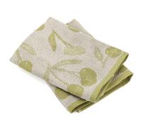 Lot de 2 torchons de cuisine éponge 50x50 cm coton BING vert