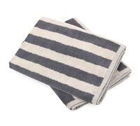 Lot de 2 torchons de cuisine éponge 50x50 cm coton PAT gris