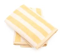 Lot de 2 torchons de cuisine éponge 50x50 cm coton PAT II jaune