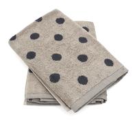 Lot de 2 torchons de cuisine éponge 50x50 cm coton SPOT gris