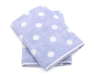 Lot de 2 torchons de cuisine éponge 50x50 cm coton SPOT II bleu