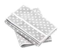 Lot de 2 torchons de cuisine éponge 50x50 cm DOTS gris