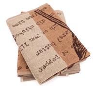 Lot de 2 torchons de cuisine pur coton 50x50 cm collection BBQ beige