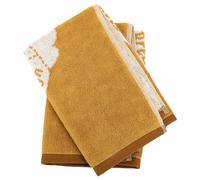Lot de 2 torchons de cuisine pur coton 50x50 cm GRILLUXE jaune