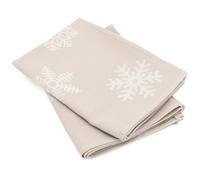 Lot de 2 torchons de cuisine toile 50x70 cm coton ICE beige